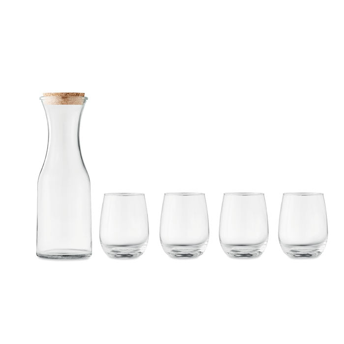 Branded Set of recycled glass drink