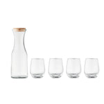 Branded Set of recycled glass drink