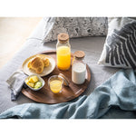 JASMIN 800. Borosilicate glass bottle with cork lid 800 mL