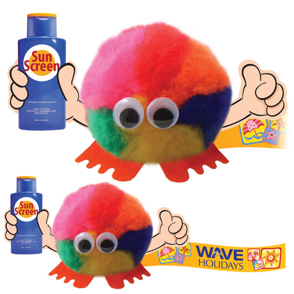 Travel Themed Logobug Handholders Sun Cream Handholder