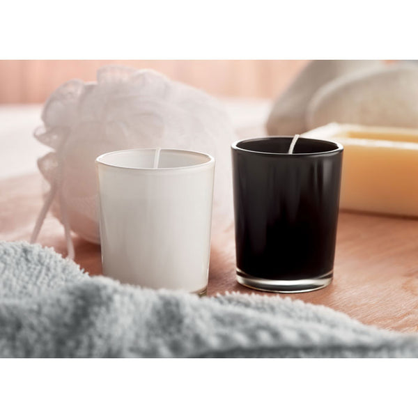 Branded Scented candle in glass