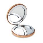 Branded Pocket mirror with cork cover