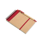 Branded A6 recycled notepad with pen