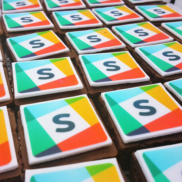 Branded Brownie (5cm Square, Iced)