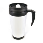 Branded Polo Plus 400 ml Plastic Solid Coloured Travel Mug