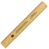 Branded 30cm Bamboo Ruler
