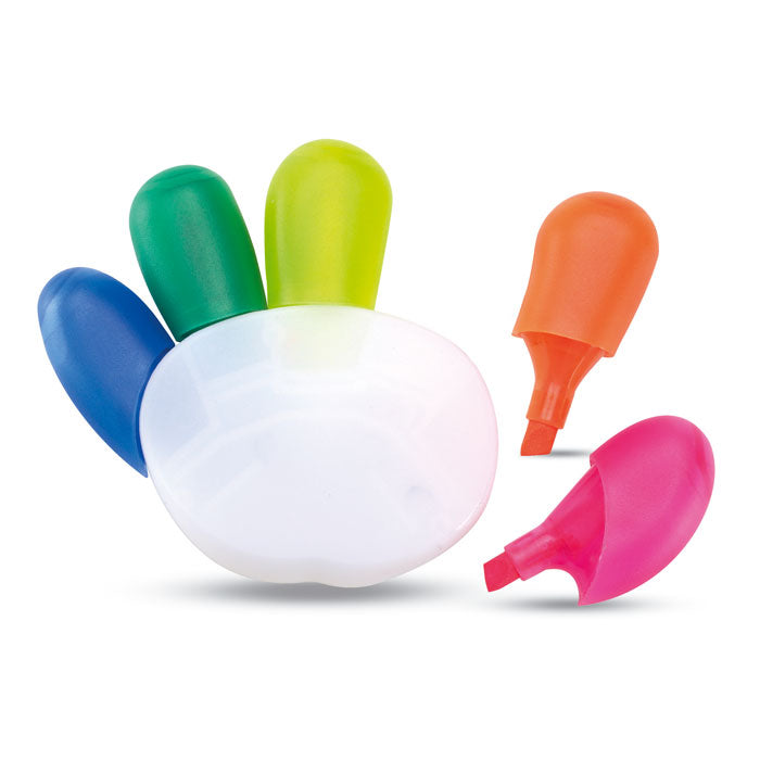 Branded 5 colour highlighter