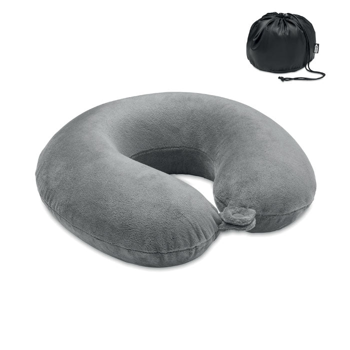 Branded Travel Pillow in 210D RPET
