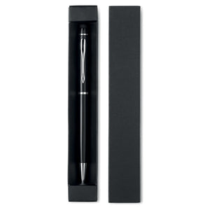 Stylus pen in black inside a black paper box