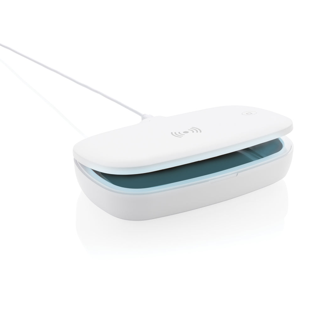 Branded UV-C steriliser box with 5W wireless charger