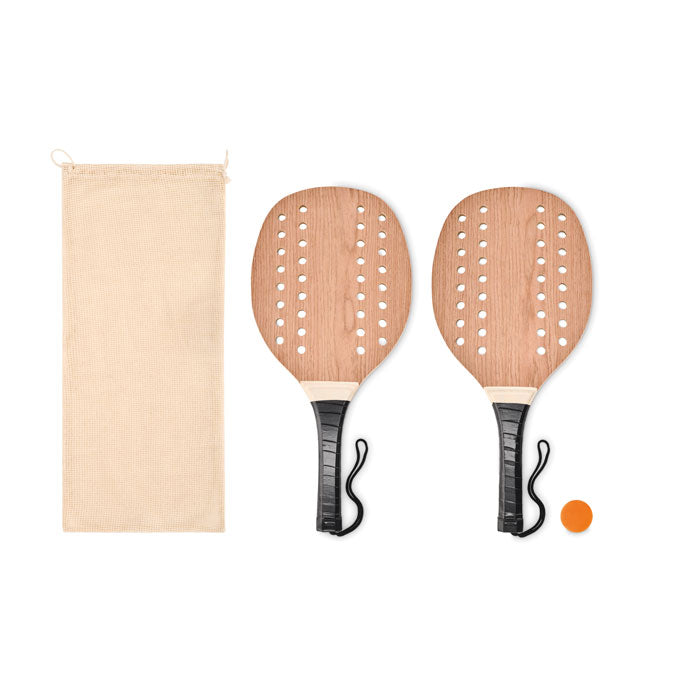 Branded Rosewood beach tennis set