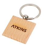 Branded Woodbridge Keyring - Square