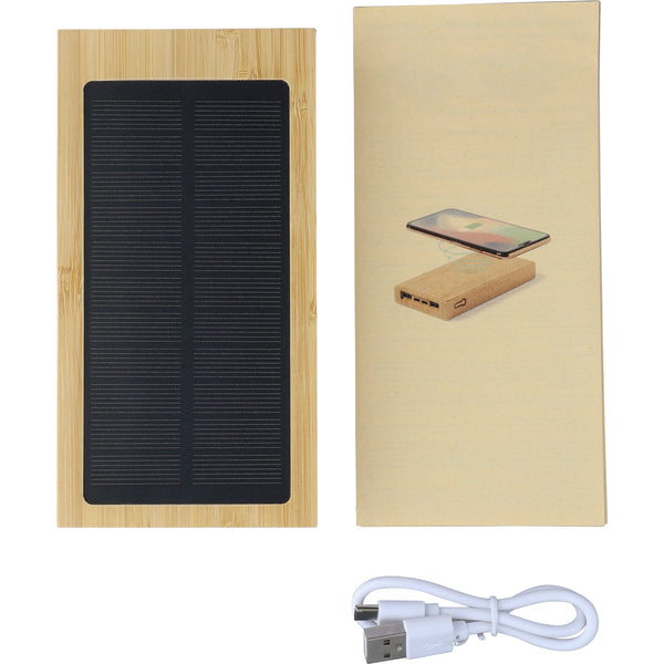 The Elz - Bamboo solar power bank (10000 mAh)