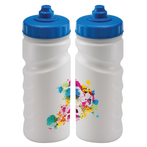 Marpley Finger Grip Full Colour Plastic Sports Bottle - 500ml