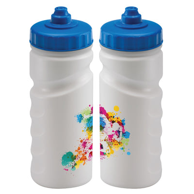 Marpley Finger Grip Full Colour Plastic Sports Bottle - 500ml