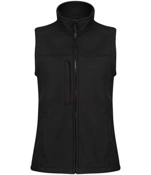 Regatta Ladies Flux Soft Shell Bodywarmer Black/Black