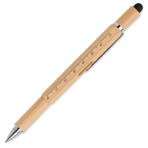 Spirit level pen in bamboo