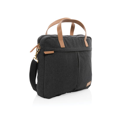Branded Impact AWARE™ 16 oz. recycled canvas laptop bag