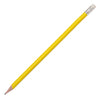 Branded Recycled Plastic Pencil sharpened rubber tipped