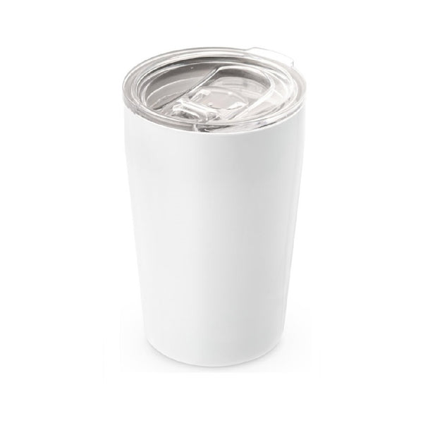 SLIDER. Stainless steel travel cup 380 mL