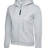 Branded Ladies Classic Full Zip Hooded Sweatshirt