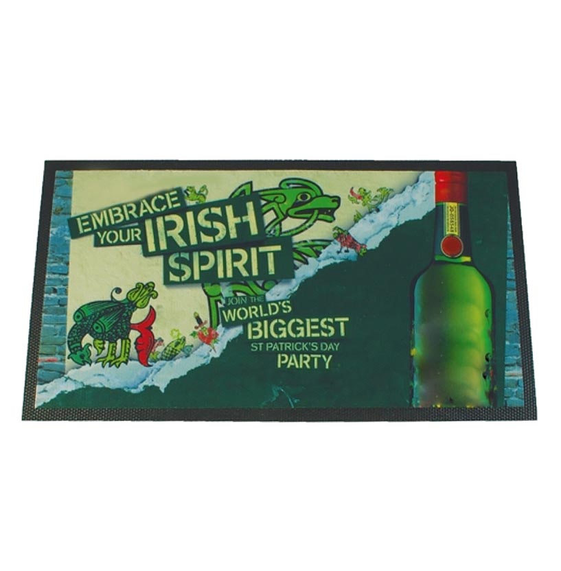 Small Branded Bar Runner with Rubber Border