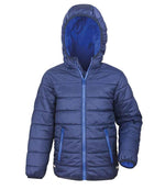 Result Core Kids Padded Jacket Navy/Royal Blue