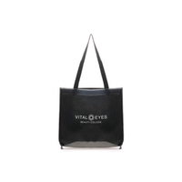 'Transparent Fabric Shopper' BLACK 600D and TPU Tote Bag