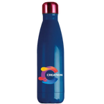 Pantone Matched Capella Metal Bottle with Different Colour Pantone Matched Lid - 500ml-Matt Finish