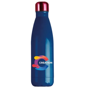 Pantone Matched Capella Metal Bottle with Different Colour Pantone Matched Lid - 500ml-Matt Finish