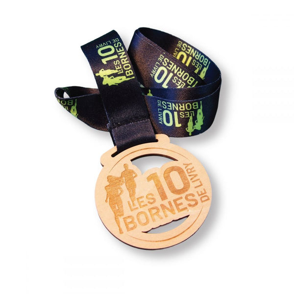 Branded Wooden Medal