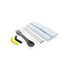 Branded Tierra 2pcs straw and cutlery set in pouch