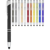 Moneta anodized aluminium click stylus ballpoint pen