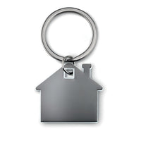 House shape plastic key ring