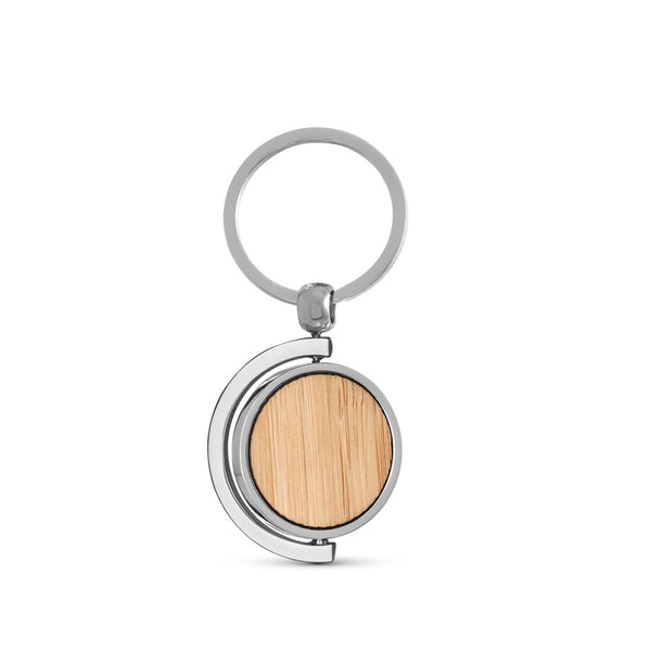 HOMER ROUND. Circular bamboo keyring