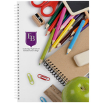 Branded Wire-o A4 notebook hard cover