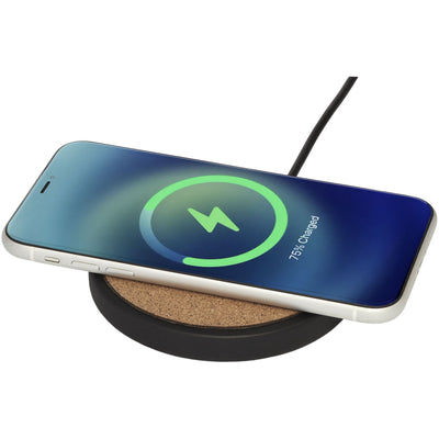 Kivi 10W limestone/cork wireless charging pad