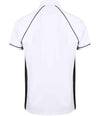 Finden + Hales Performance Piped Polo Shirt White/Black/Black