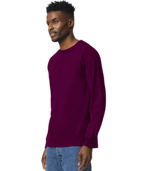Gildan Ultra Cotton™ Long Sleeve T-Shirt Maroon