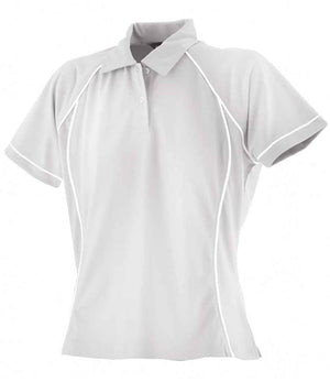 Finden and Hales Ladies Performance Piped Polo Shirt