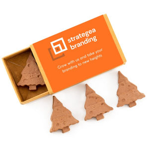 Matchbox of Tree Shaped Seed Bombs