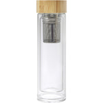 Derworthy Glass and bamboo bottle with tea infuser (420 ml)