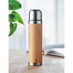Branded Double wall bamboo cover flask