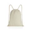 Impact AWARE™ recycled cotton drawstring backpack 145g