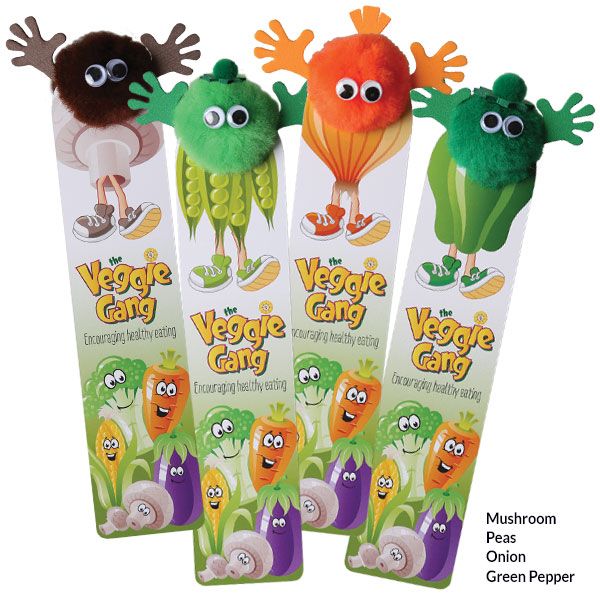 Healthy Logobug Characters on a Bookmark!