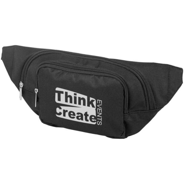 Branded Santander fanny pack with two compartments