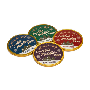 Medallion - Foiled Chocolate 75mm Bespoke