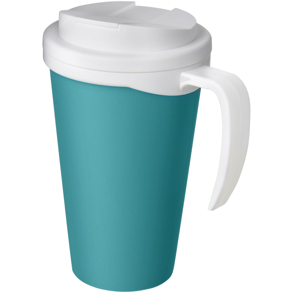 Branded Americano® Grande 350 ml mug with spill-proof lid