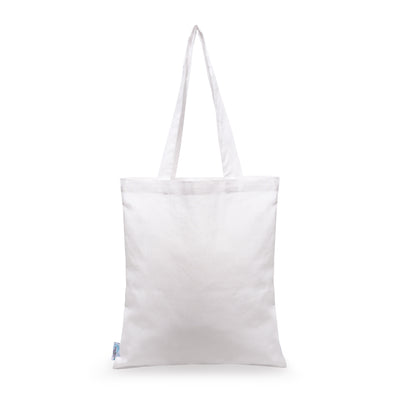 100% Recycled Long Handled Cotton 4oz Shopper Bag