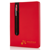Standard hardcover PU A5 notebook with stylus pen